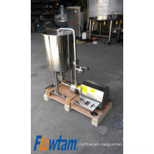 water and powder mixer with hopper